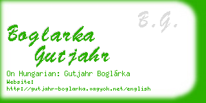 boglarka gutjahr business card