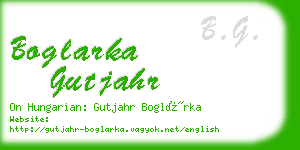 boglarka gutjahr business card